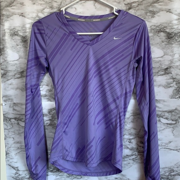 Nike Tops - Long sleeve, purple, Nike dri fit shirt.